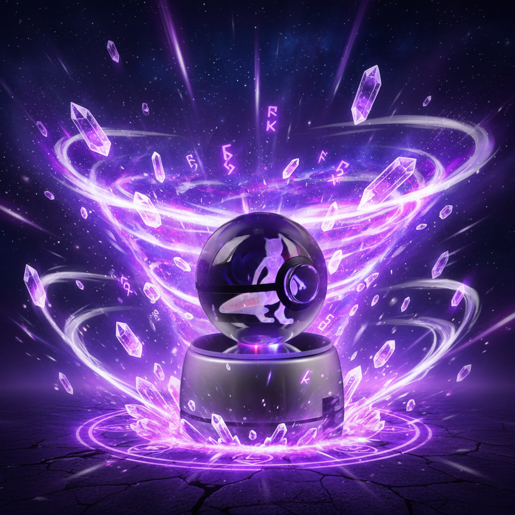 3D Pokémon Orb – LED Crystal Display