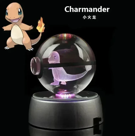 3D Pokémon Orb – LED Crystal Display