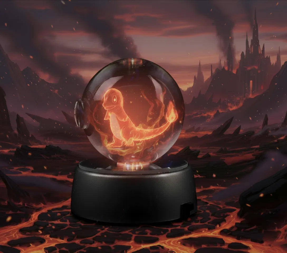 3D Pokémon Orb – LED Crystal Display