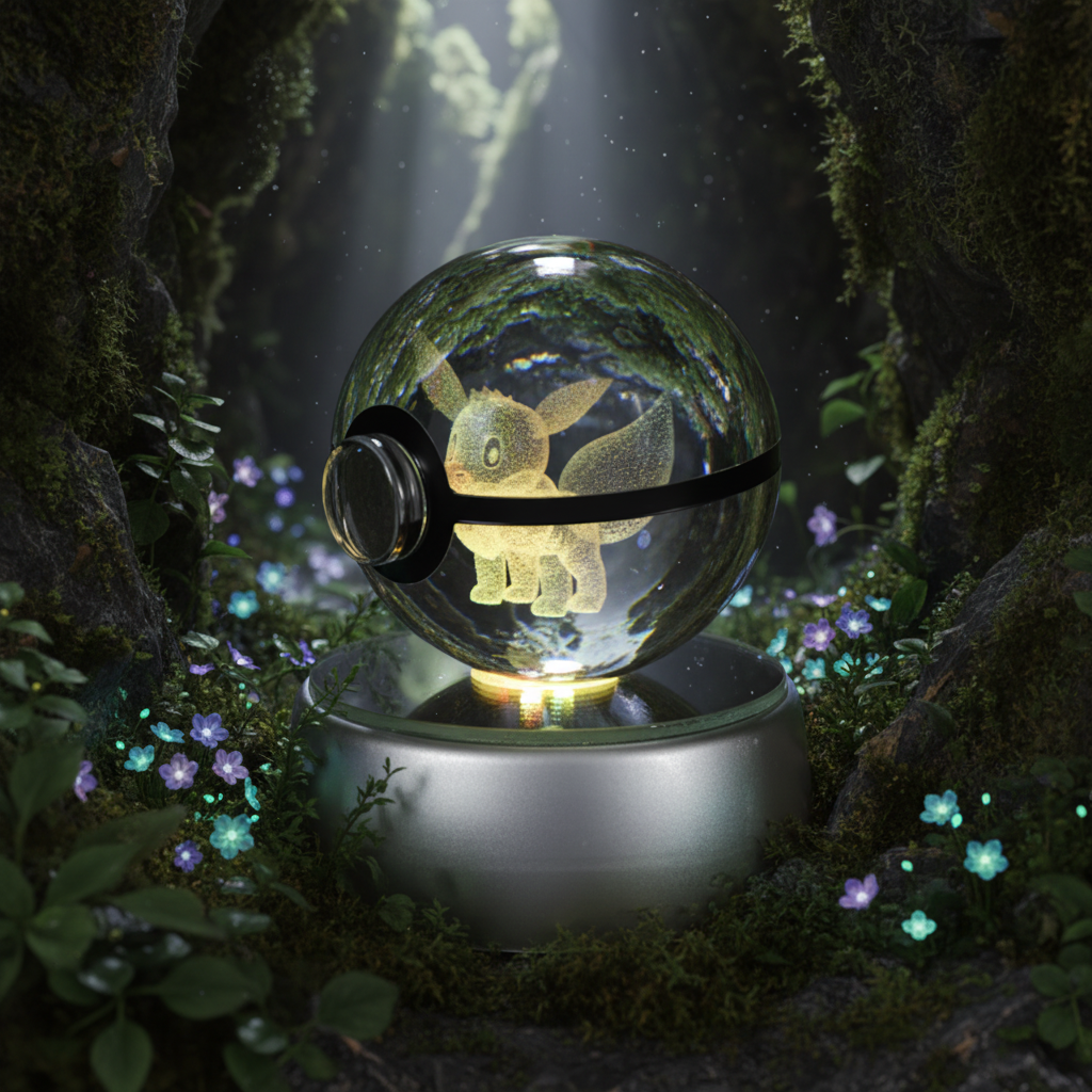 3D Pokémon Orb – LED Crystal Display