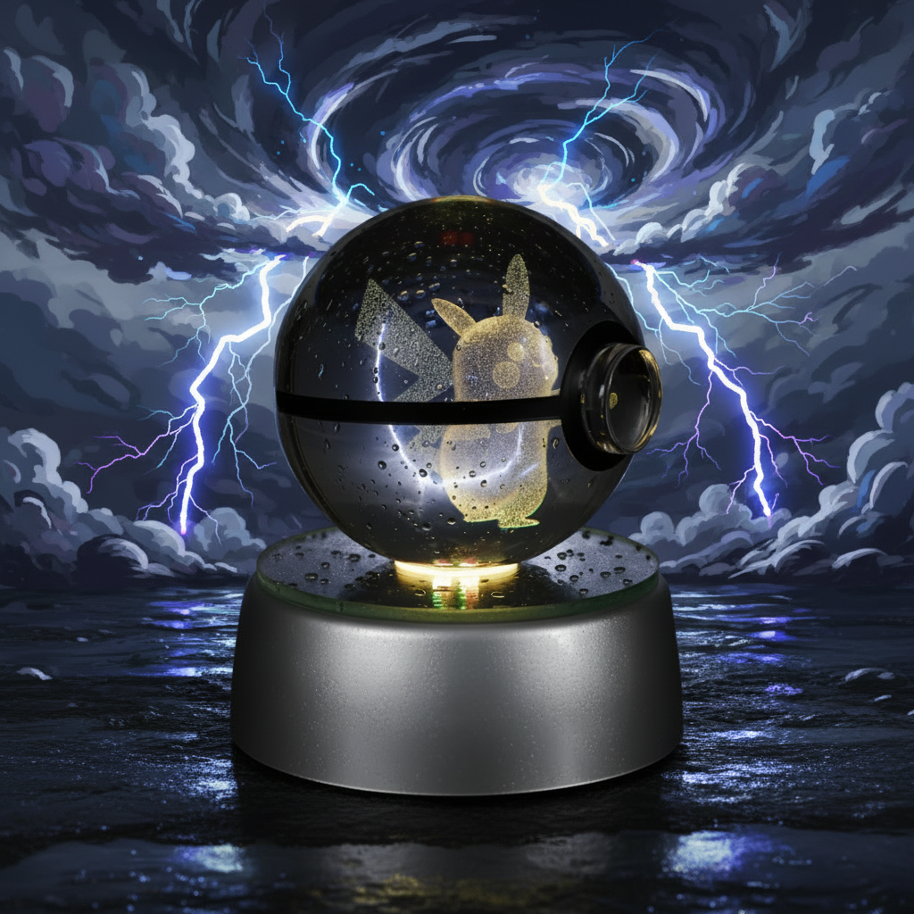3D Pokémon Orb – LED Crystal Display